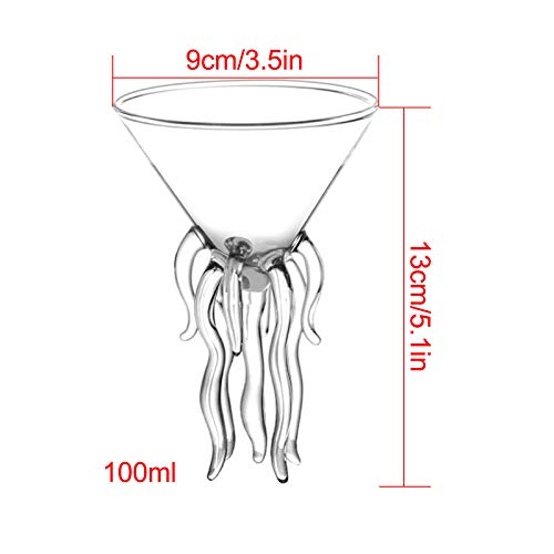 YUWEX Transparent Cocktailgläser 130ml Kreativ Gläser für Whisky Juice Wine Champagne Martini, Margarita, Mojito – Bild 6