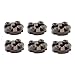 Lego Parts: Plate, Round 2 x 2 (PACK of 6 - Black)
