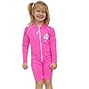 Sun-Emporium-Girls-Pink-UV-Sun-Protective-Rash-Guard-Swim-Suit-with-Long-Sleeves-UPFSPF-Protection