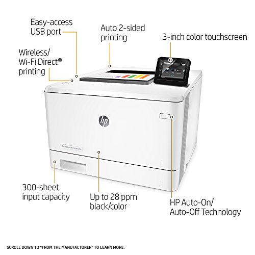 1 HP+Laserjet+M452dw+Wireless+Printer
