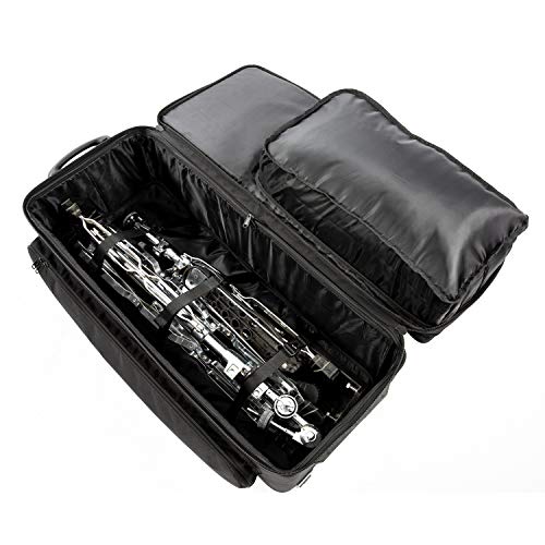 PDH PDH Drum Hardware Case Protection Racket Hardware Bag with Wheels and Outer Zippered Pockets