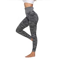 MeterMall Outdoor for High Elastic Yoga Sportswear Slim Fitness Clothing Set Bra Leggings Training Gym Sets Camouflage Black Pants L