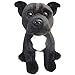 Faithful Friends Staffordshire Bull Terrier (Black) Soft Toy 12