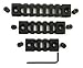 DD DAGGER DEFENSE Dagger Defense keymod picatinny aluminum rail set and screws for mounting accessories