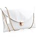 Amaze Fashion Women Handbag Shoulder Bags Envelope Clutch Crossbody Satchel Tote Purse Leather Lady Bag (White)