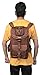 DHK 24'' Genuine Leather Vintage Handmade Casual Women Cross body Messenger Laptop Work Backpack Travel Rucksack