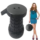 Gerymu Folding Step Stool, Portable Telescoping Stool Can Hold 330 lb, Camping Stool Seat for Fishing, Office, Garden, Travel