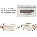 STORAGE MANIAC Polyester Canvas Storage Box, Foldable Storage Bins with Lid Shelf Baskets for Closet(Large)