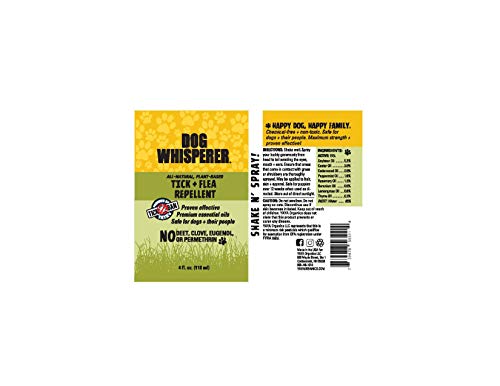 YAYA ORGANICS Dog Whisperer Tick + Flea Repellent, Proven Effective, All-Natural, Safe for Dogs and Their People (4 Ounce Spray) - Thumbnail 5