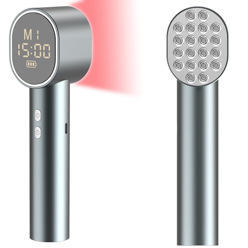 Photo 1 of Red Light Therapy with Timing and 4 Modes, High Power 660/850nm Handheld Near-Infrared ? Red Light Therapy for Face Body, Portable Light Therapy Wand for Pain Relief of Muscles Joints Knee, 20 LEDs
