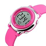 Kids Digital Watch Outdoor Sports Watches Boy Girls LED Alarm Wrist watch Children's Wristwatches Pink