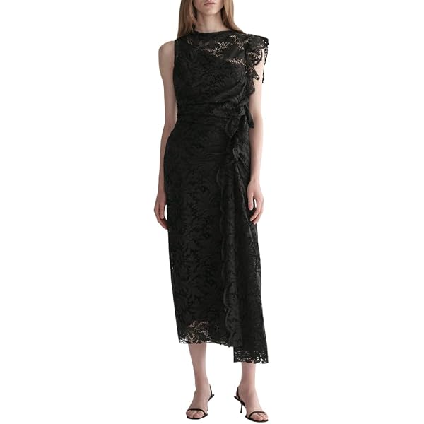 alice and olivia clover open back lace dress ALICE + OLIVIA Clover Open Back Midi Dress