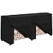 SunPatio Outdoor Log Rack Cover 8 Feet, Heavy Duty Waterproof Firewood Cover, FadeStop Wood Rack Cover with Fastening Straps, All Weather Protection, Black primary