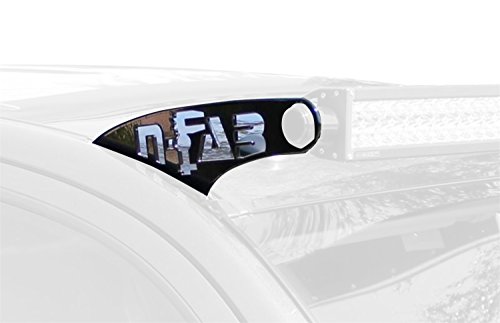 N-FAB D0949LR Gloss Black Roof Mounts; 49 Series Dodge Ram 2500 / 3500 10-14, 1500  09-18