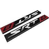Deselen - LP-BS11 - Car Emblem Chrome Stickers Decals Badge Labeling for Dodge Charger, Challenger Hellcat, Viper, neon, Jeep Grand Cherokee, Wrangler, Compass, Patriot SRT8, Pack of 2 (Black)