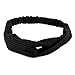 Yeshan Women Criss Cross Headband Turban Headwrap,Soft Cloth Solid color Twisted Knotted Hairband,Pack of 6