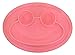 Round Silicone Suction Frog Placemat for Children, Kids, Toddlers, Babies Highchair Feeding Tray or Kitchen Dining Table with Built in Plate and Bowl, Comes with Travel Bag by Salbree, Pink