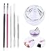 UR SUGAR Extension Nail Gel Tools Slip Solution Liquid Container Acrylic Liquid Container Dish Acrylic Powder Dipping Nail Powder Tools Finger Extension Nail Art Tools Set Multifunction Nail Tool