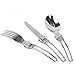 HS 3PCS/1Set Stainless Steel Cutlery Set Foldable Cutlery Utensil Set for Travel Outdoor Camping Hiking Picnicthumb 4