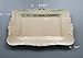 LOK-OSEMILE Gourmet Art Crackle Set of 2 Melamine Rectangular Serving Trays/Platters Cream 17