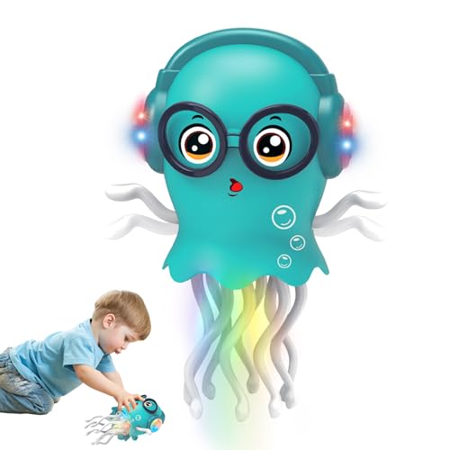 Dancing and Creeping Medusa Toy with Light and Music, Birthday | Dancing and Crawling Jellyfish Toy, Electric Crawling Jellyfish Toy, Funny Birthday Gift