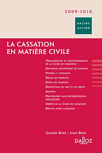 La cassation en matière civile (French Edition) by (Hardcover)