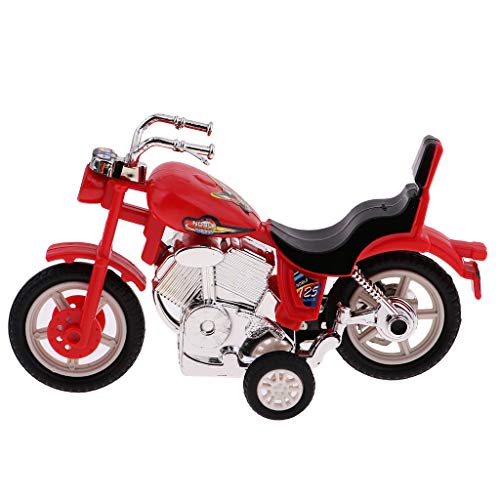 B Blesiya 5 Pieces Mini Plastic Pull Back Motorcycle Toys for Kids Boys and Girls Gift