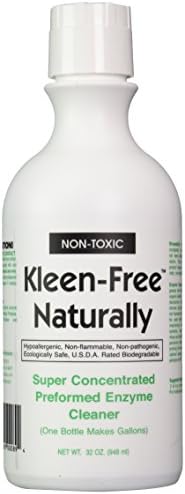 Kleen Free Naturally,Natural Enzymes, Non-Toxic, Organic, USDA Ecologically Safe, Insect Eliminator, Treatment and Cleaner - (32 oz. Concentrate)