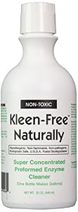 Image of Kleen Free Naturally,Natural Enzymes, Non-Toxic, Organic, USDA Ecologically Safe, Insect Eliminator, Treatment and Cleaner - (32 oz. Concentrate)
