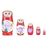 Hand Painted Nesting Doll Matryoshka 5 pcs Piece Set - Made in Russia