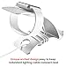 Apple Watch Dock, iPhone SE Dock, iVAPO [Charging Dock] Aluminium Apple Watch Series 2/1/Nike+ Charging Stand, iPhone Holder with 2 Comfortable Viewing Angles (MM609) (Silver)