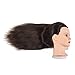 Traininghead 20-22'' Female Mannequin Head 100% Human Hair Hairdresser Training Practice Head Cosmetology Manikin Head Doll Head with Clamp Stand (1711-16'')