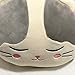 TOWSIX Soft Cat Animal Pillow Cute Big Hugging Pillow Stuffed Kitten Throw Pillow Baby Kids Sleeping Pillow Kitty Stuffed Toy Cuddle Stuffed Animal Gift for Adult Girlfriend 23.5” (Gray)