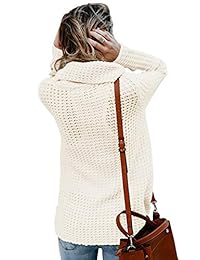Astylish - Sudadera con cuello de vaca y cuello asimétrico para mujer, con capucha