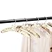 Padded Clothes Hangers for Sweaters – Women Padded Coat Hangers- Foam Hanger Non Slip Satin Canvas Covers for Adults Wedding Bridesmaid (Pack of 10)