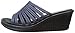 Skechers Cali Women's Rumblers Hot Shot Wedge Sandal, Navy, 8 B(M) US