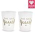 Bachelorette Party Cups // Engagement Party Decorations // 16 She Said Yaaas Cups for Bridal Parties and Bridal Showers // For the Bride who said Yes! Durable, Sturdy & Reusable Design