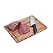 ZESPROKA Thick Acacia Wood Cutting Board with Juice Drip Groove,Set of 3