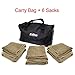 Elite Potato Sack Race Bags - 6 Quality Sack Race Bags for Kids Birthday Party Games, and Comes With a Compact Bag for Easy Storage. Great Family Games