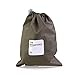 VORCOOL 4pcs Universal Waterproof Nylon Drawstring Storage Bags for Travel, Multi-Size Organizers for Toiletries, Clothes, Accessories, Olive Green