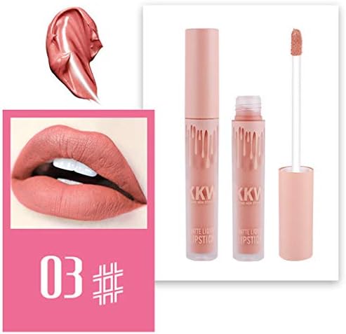EAYLIS Matte Sexy Liquid Lip Gloss Long Lasting Waterproof Keep 24 Hours Long Lasting