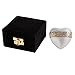 Funeral Urn by Liliane - Heart Keepsake Cremation Urn for Human Ashes - Hand Made in Brass and Hand Engraved - Fits a Small Amount of Cremated Remains of Adults as Well as the ashes of dogs, cats or other pets - Display Keepsake Burial Urn at Home or Office (Wildflowers in Pewter Finish)