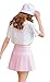 Beautifulfashionlife Women's High Waist Solid Pleated Mini Skirt(S, Pink)