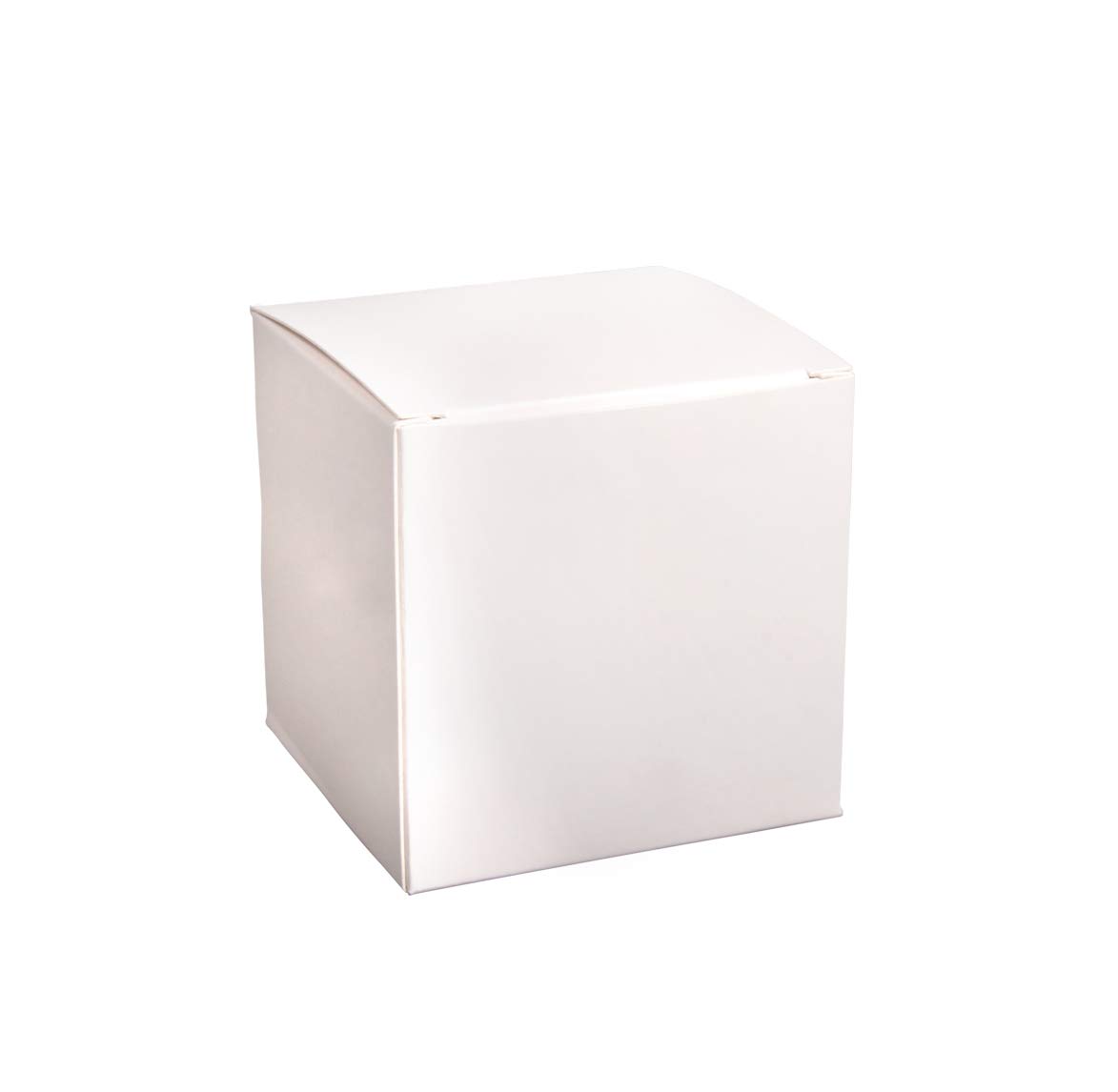 Rayher 67322102 Foldable box, white, 7.5x7.5x7.5cm, set 12pcs