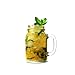 Pack of 4 Mason Jar Mugs with Handle, Color Lids and Plastic Straws 16 Oz ,Each , Old Fashion Drinking Glasses, Glass Drinking Cup ,Dishwasher Safe, Assorted Color Lid (4x16oz+lids+straws)