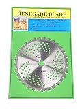 Renegade Blade 1 Blade 8"-32t - Brush & Brambles Specialty GS1 Barcoded Shelf Hanging Blister Pack - Carbide Brush Cutter Weed Eater Blades, 203mm Diameter