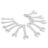 Sunex 9930 SAE Stubby Combination Wrench Set, 3/8-Inch - 15/15-Inch, 11-Piece