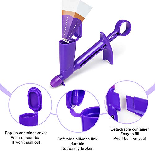 image for YAOJOE 2 Pack Plastic Pearl Applicator, 2 Sizes Convenient and Fast Ed