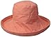 Scala Women's Cotton Hat with Inner Drawstring and UPF 50+ Rating - 3 Inch Brim (One Size, Grapefruit)