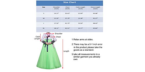 Lemail wig Women's Korean Traditional Costume Ladies Long Sleeve Classic Hanbok Set - Image 3
